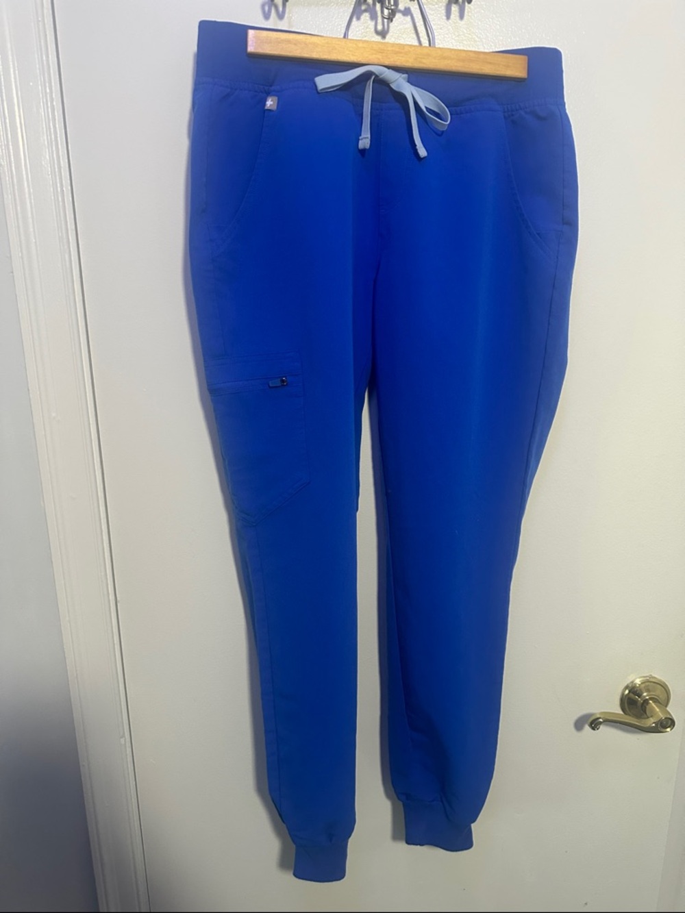 FIGS Royal Blue Zamora Scrub Bottoms in Small